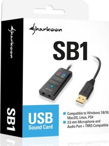 Karta dźwiękowa Sharkoon SB1 2