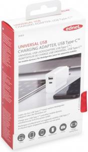 Ładowarka Ednet Uniwersalna sieciowa 1xUSB Typ A (5 V/2,4 A)-31813 3