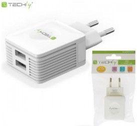 Ładowarka Techly 2x USB-A 2.1 A (102932) 2