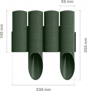 Cellfast Palisada ogrodowa Standard 2.3m, zieleń-13775 2