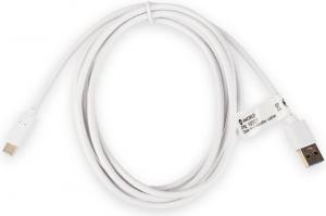 Kabel USB 4World Kabel do przesyłu danych USB 3.0 A - USB-C, 200 cm, biały (10327) 1