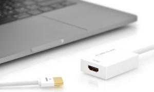 Adapter AV Ednet DisplayPort Mini - HDMI 0.2m biały (84498) 3