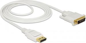 Kabel Delock DisplayPort - DVI-D 2m biały (83814) 2