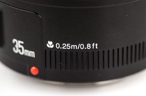 Obiektyw Yongnuo Canon EF 35 mm F/22 5