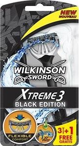 Wilkinson Sword MASZYNKI JEDNOCZĘŚCIOWE XTREME3 BLACK EDITION /3+1 szt. 1