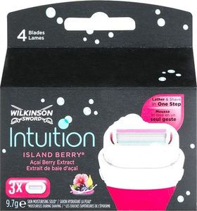 Wilkinson Sword MASZYNKI i WKŁADY SYSTEMOWE DAMSKIE INTUITION ISLAND BERRY WKŁADY /3 wkł. 1