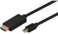 Kabel MicroConnect DisplayPort Mini - HDMI 3m czarny (MDPHDMI3B-4K) 1