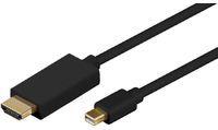 Kabel MicroConnect DisplayPort Mini - HDMI 2m czarny (MDPHDMI2B-4K) 1