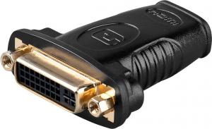 Adapter AV MicroConnect HDMI - DVI-I czarny (HDMIDVIFF) 1