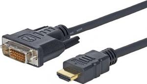 Kabel MicroConnect HDMI - DVI-D 5m czarny (HDM192415) 1