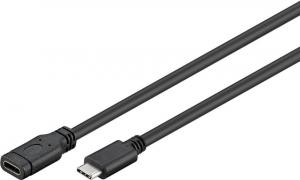 Kabel USB MicroConnect USB-C - USB-C 1 m Czarny (USB3.1CC1EX) 1