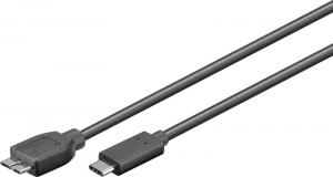Kabel USB MicroConnect USB-C - microUSB 0.6 m Czarny (USB3.1CAMIB3.06) 1