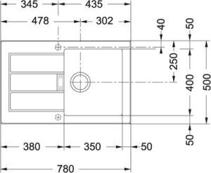 Zlewozmywak Franke Sirius - SID 611-78 Tectonite Biały polarny 2