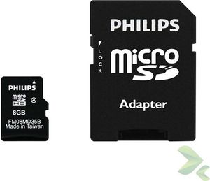 Karta Philips MicroSDHC 8 GB Class 4  (15493-uniw) 2