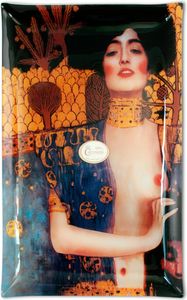 Carmani Talerz dekoracyjny - Gustav Klimt Judith and Holopherne 45x28cm /box 1