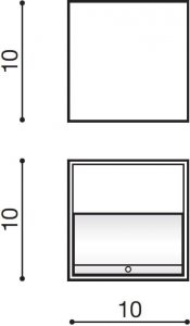 Kinkiet Torino Kinkiet lampa oprawa ścienna spot Azzardo Mars 1X40W G9 czarny/złoty GM1109 BK/G 2