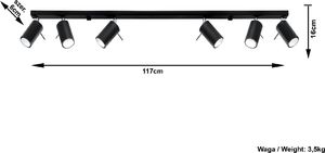 Lampa sufitowa Sollux Ring 6x40W  (SL.0334) 4