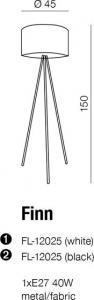 Lampa podłogowa Torino Finn 1x40W  (FL-12025) 4