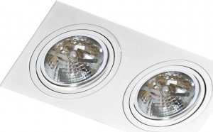 Torino Oczko lampa sufitowa oprawa wpuszczana Azzardo Siro 2 2X50W AR111 biały GM2200 1