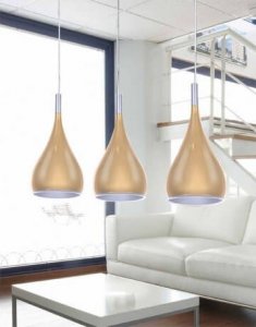 Lampa wisząca Torino Lampa wisząca zwis Azzardo Spell 1x60W E27 złota LP5035- FR. GD 5