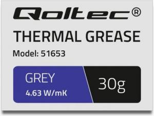 Pasta termoprzewodząca Qoltec Grey 30g (51653) 1