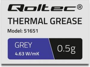 Pasta termoprzewodząca Qoltec Grey 0.5g (51651) 1