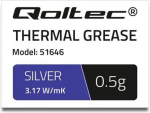 Pasta termoprzewodząca Qoltec Silver 0.5g (51646) 2