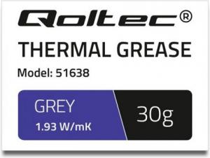 Pasta termoprzewodząca Qoltec Grey 30g (51638) 2