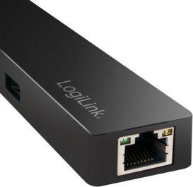 HUB USB LogiLink 1x RJ-45  + 3x USB-A 3.0 (UA0313) 2