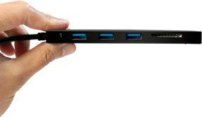 HUB USB LogiLink 1x SD 1x microSD 1x microSDHC 1x microSDXC 1x SDHC 1x SDXC  + 3x USB-A 3.0 (UA0312) 2