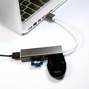 HUB USB LogiLink 1x SD  + 3x USB-A 3.0 (UA0306) 3