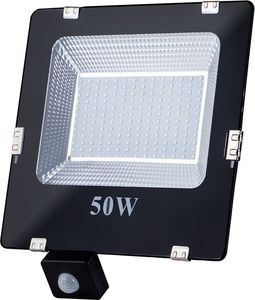 Naświetlacz Art 50W, LED, SMD,IP65, AC80-265V, 4000K-W, czujnik ruchu i zmierzchu (L4101615) 1