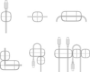 Organizer Baseus Uchwyt Niebieski 1 sztuka  (29308-uniw) 10
