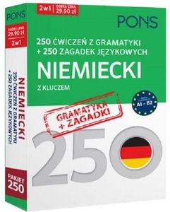 250 ćwiczeń/250 zagadek gramatyka. Niemiecki 2w1 1