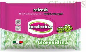 Inodorina Inodorina Chusteczki Clorexidina - z chlorheksydyną 40szt 1