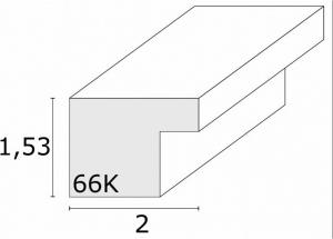 Ramka Deknudt Drewniana 3x13x18, czarny 2