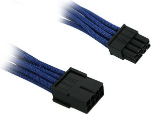 BitFenix Przedłużacz 8-Pin PCIe 45cm - opływowy niebiesko czarny ( BFA-MSC-8PEG45BK-RP ) 1