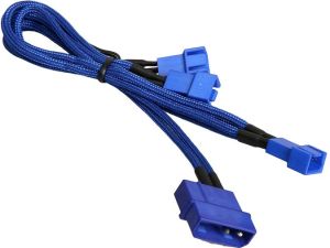 BitFenix Molex - 3-pin x3, 0.2m, Czarno-niebieski (BFAMSCM33F5VBBRP) 1