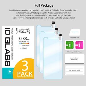 Ringke SZKŁO HARTOWANE RINGKE ID-3PACK IPHONE X CLEAR 8