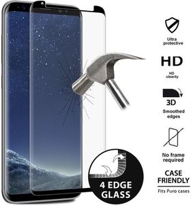Puro Puro Premium Full Edge Tempered Glass Case Friendly - Szkło Ochronne Hartowane Na Ekran Samsung Galaxy S8+ (czarna Ramka) 1