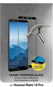 Puro Puro Frame Tempered Glass - Szkło Ochronne Hartowane Na Ekran Huawei Mate 10 Pro (czarna Ramka) 2