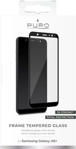 Puro Puro Frame Tempered Glass - Szkło Ochronne Hartowane Na Ekran Samsung Galaxy A6+ (2018) (czarna Ramka) 2