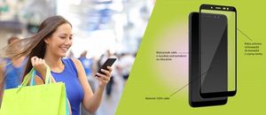 Puro Puro Frame Tempered Glass - Szkło Ochronne Hartowane Na Ekran Samsung Galaxy A6+ (2018) (czarna Ramka) 3