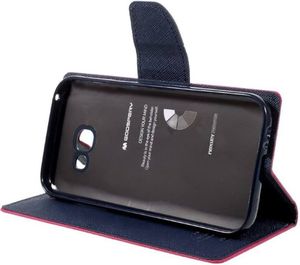Mercury Mercury Fancy Diary - Etui Samsung Galaxy A3 (2017) Z Kieszeniami Na Karty + Stand Up (fuksja/granatowy) 3