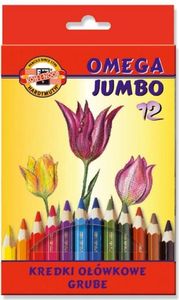 Koh I Noor Kredki Omega Jumbo 12 kolorów 1
