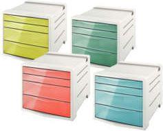 Esselte POJEMNIK 4 SZUFLADY COLOUR`ICE ZIELONY 2