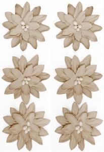 Argo Kwiaty samoprzylepne papierowe - Dalia beżowa, 6 sztuk (252009) 1