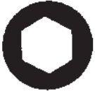 Teng Tools Groty do gniazd sześciokątnych 19mm (10186-1003) 2