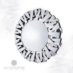Artehome Ness - okrągłe lustro dekoracyjne w ramie lustrzanej 1