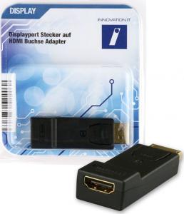 Adapter AV Innovation IT DisplayPort - HDMI Czarny (2A 324064 DISPLAY) 1